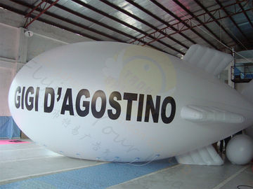 Reusachtige Opblaasbare de Ballon Witte Elastische UV Beschermde Druk van de Zeppelinlucht