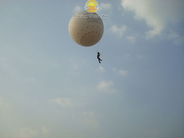 Witte Grote Vuurvaste en Waterdichte Gedrukte Opblaasbare Heliumballon met Verlichtingssystemen